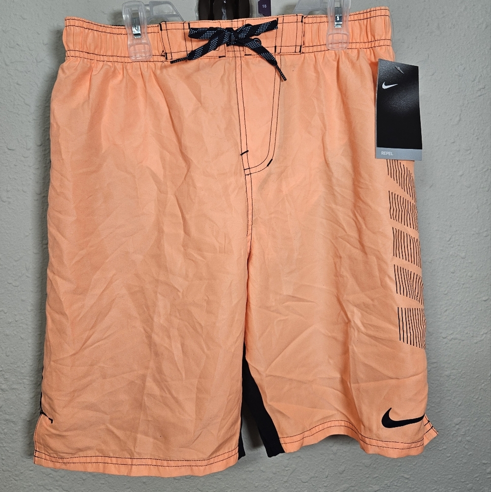 Nike Men's Swim Shorts Trunks MEDIUM Blue/Orange